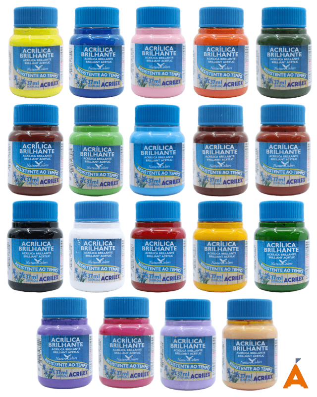 Tinta Acrílica Brilhante Nature Colors Acrilex 37 ml Palácio das