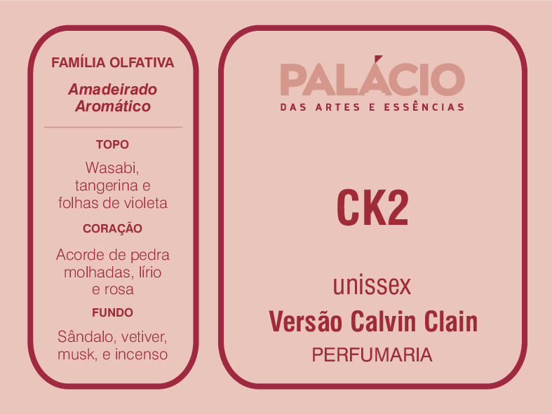 CK2 – Essência para Perfume Unissex