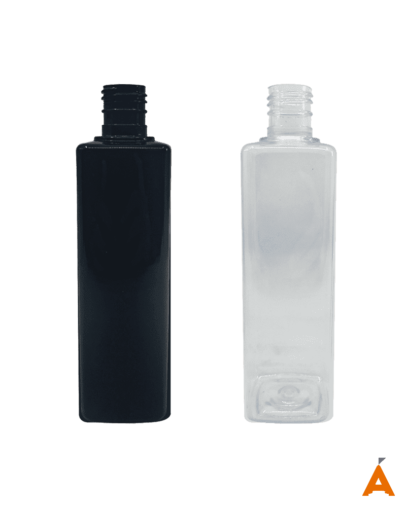 Frasco de Plástico Quadrado Alto - 300 ml