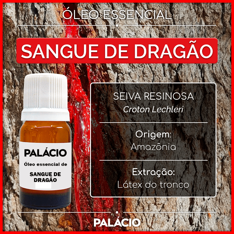 Óleo Essencial de Sangue de Dragão 100% puro - Palácio das Artes e Essências