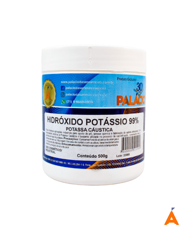 Hidróxido Potássio 99% (Potassa Cáustica) - 500 g