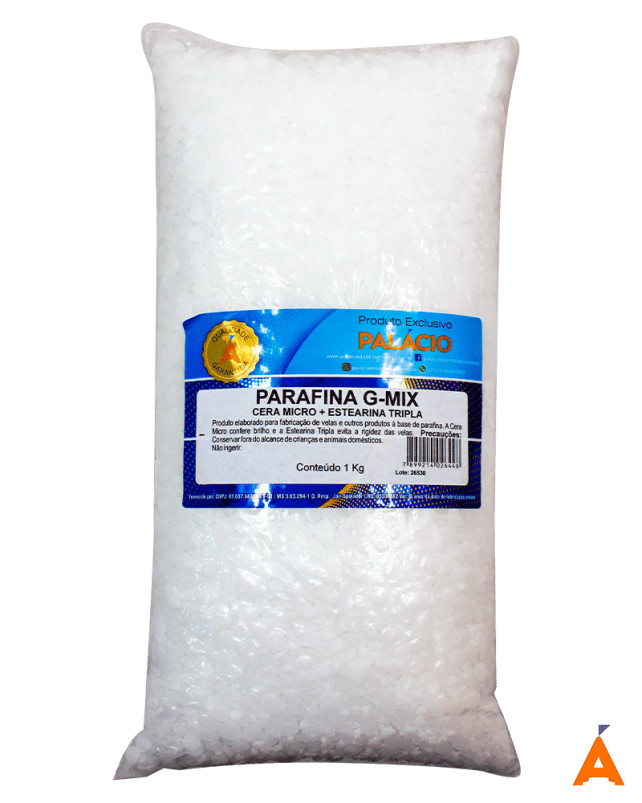 Parafina G-Mix (Cera Micro + Estearina Tripla) - 1 kg