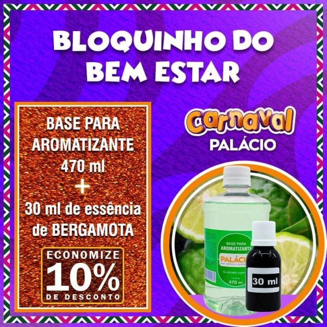 Combo Home Spray Base para Aromatizante 470 ml + 30 ml de Essência de Bergamota - Revigorar (Linha Bem-Estar)