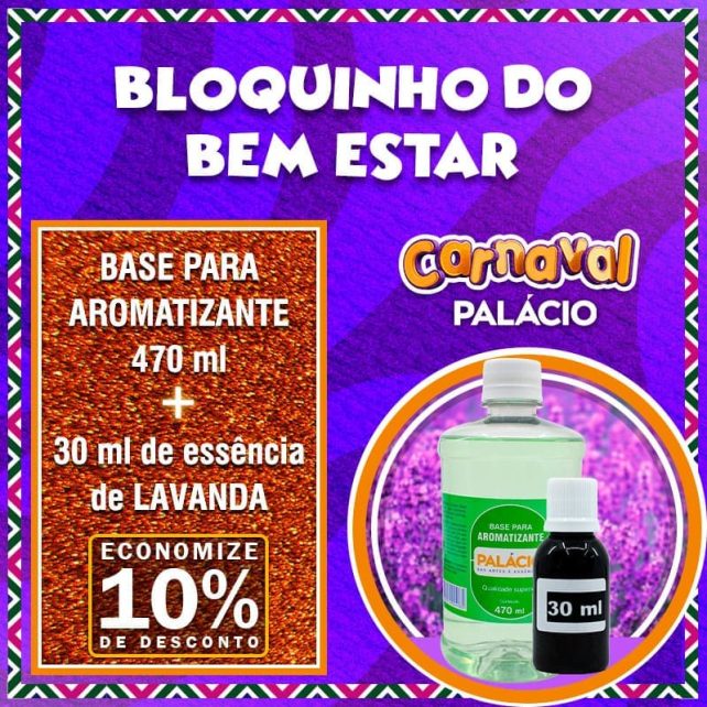 Combo Home Spray Base para Aromatizante 470 ml + 30 ml de Essência de Lavanda - Relaxar (Linha Bem Estar)