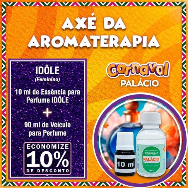 Combo Perfume Idôle Feminino (10 ml de Essência + 90 ml de Veículo para Perfume)