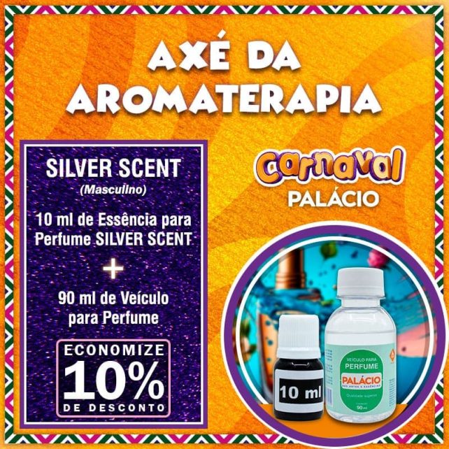 Combo Perfume SILVER SCENT Masculino (10 ml de Essência + 90 ml de Veículo para Perfume)