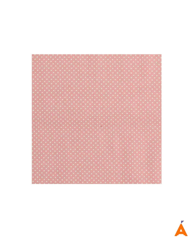 Tricoline Estampado 100% Algodão (Rosa com bolinhas) - Imagem 2