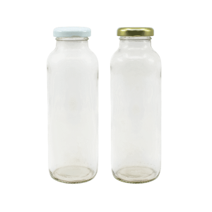 Frasco de Vidro Chá + Tampa Metálica - 300 ml