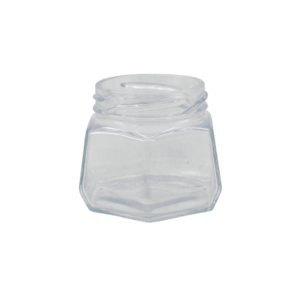 Pote de Vidro Alimentício Sextavado – 170 ml