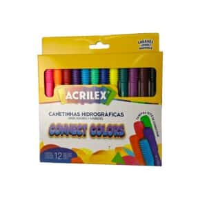 Canetinhas Hidrográficas Acrilex 12 Cores